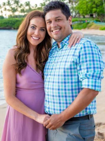 Kahtia Hall with her fiancé, Jordan Marquez.
